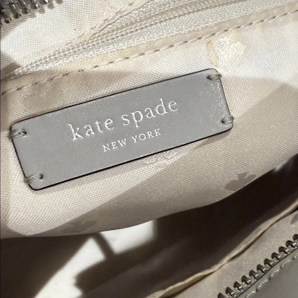 Kate Spade Light Gray Tote Bag